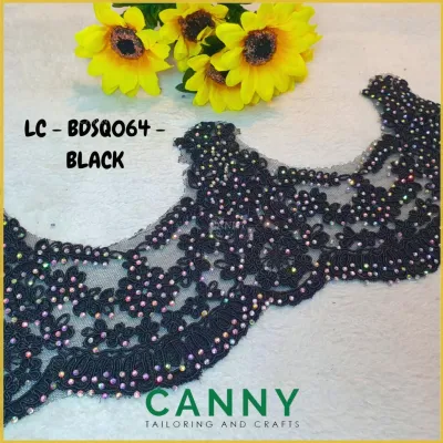 1 METER LACE PREMIUM /BORDER LACE MANIK BAJU KURUNG/ LACE TEPI BAJU KURUNG / RENDA UNTUK BAJU CODE { LC - BDSQ064 }