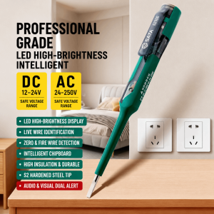 IFFINE Đèn báo LED Bút kiểm tra điện áp Phát hiện tính liên tục Kiểm tra dây điện có điện Bút kiểm tra điện  Chip thông minh Bút kiểm tra mạch điện Bảo trì điện gia dụng