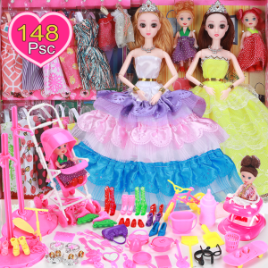 Babi Doll Set Big Gift 80cm Box Princess Girl kids Toy Baby Clothes for Girls Birthday Christmas Gift Berbie Toys
