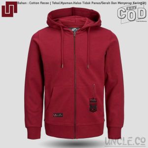HOODIE ZIPPER RESLETING POLOS PRIA/WANITA SIZE M - XXL SWEATER HOODIE ZIPPER POLOS BAHAN TEBAL