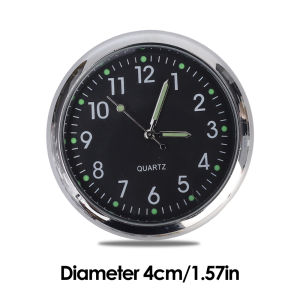 【Pphha】Luminous Watch Car Quartz Clock Waterproof Mini Electronic Clock Bicycle Motorcycle Watch Car Dashboard Ornament