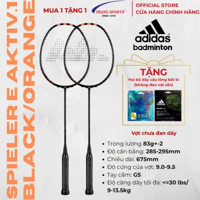 VỢT CẦU LÔNG ADIDAS SPIELER E AKTIV.1 BLACK/ORANGE (MUA 1 TẶNG 1)