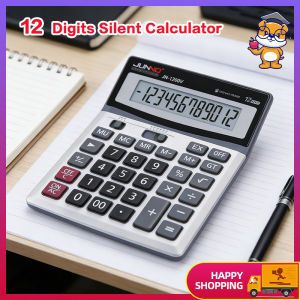 12 Digits Silent Calculator 1200V Large Screen Dual Power Solar Electronic Office School Calculator