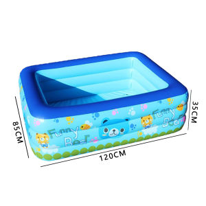 Inflatable Swimming Pool For Kids Rectangular Random Pattern childrens pool Family Size Swimming UMISKY