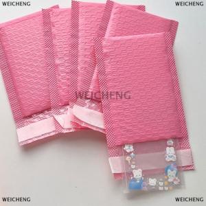 [COD] WEICHENG 10pcs Pack Pink Purple Bubble Bag Thicked Express Package Bag Self Adhesive Courier Shipping Mailers Sticker Holder