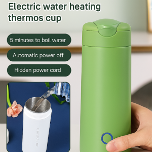 Electric Hot Water Cup Thermos Cup Portable Electric Kettle Travel Dormitory Small Electric Heating Boiling Water Cup Health Cup