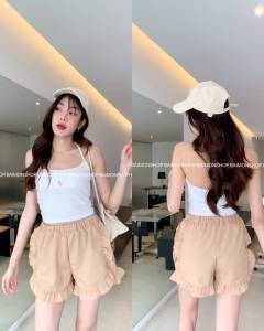 💰 Mahahengcloset 💰กางเกงขาสั้น ขาสั้นลำลอง ขาสั้นผู้หญิง #กางเกงขาสั้นระบายรอบตัว# ใส่สบาย เหมาะกับหน้าร้อน แฟชั่นเกาหลี เสื้อผ้าราคาถูก กางเกงแฟชั่น