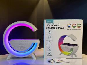 BT2301 Atmosphere Multifunctional Bluetooth With Wireless Speaker Smart Desk lamp Charger with RGB LED Light Portable Speaker