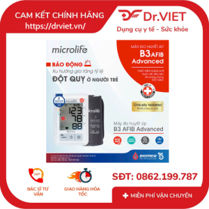 Máy đo huyết áp bắp tay điện tử Microlife B3 AFIB