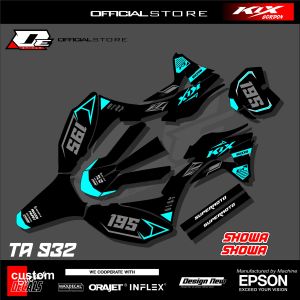 Stiker Decal Variasi Motor KLX GORDON Fullbody-Sticker List Variasi Free Laminasi Satu Set Kanan Kiri Kode TA932