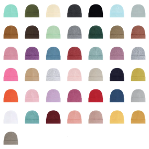 Đàn hồi bông trẻ sơ sinh Điều Dưỡng mũ cho 0-3 tháng bé màu sắc rực rỡ Mũ em bé máy có thể giặt thoải mái mũ