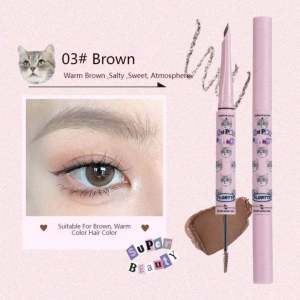 Flortte Super Beauty 2 in 1 Eyebrow Gel + Eyebrow Pencil Makeup Pencel Kening
