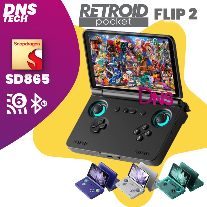 Retroid Pocket Flip 2 Gaming Handheld Console Snapdragon SD865