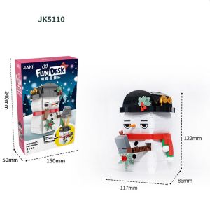 Bộ đồ chơi lắp ráp khối xây dựng chủ đề giáng sinh hãng JAKI làm quà noel cho bé