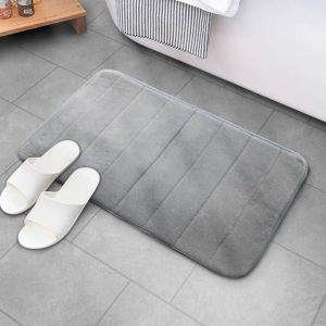 พรมเช็ดเท้าเมมโมรี่โฟม 60✖️40CM พรมเช็ดเท้าห้องน้ำ พรม พรมกันลื่น พรมเช็ดเท้า ผ้าเช็ดเท้า เมมโมรี่โฟม ดูดซับน้ำได้ดี