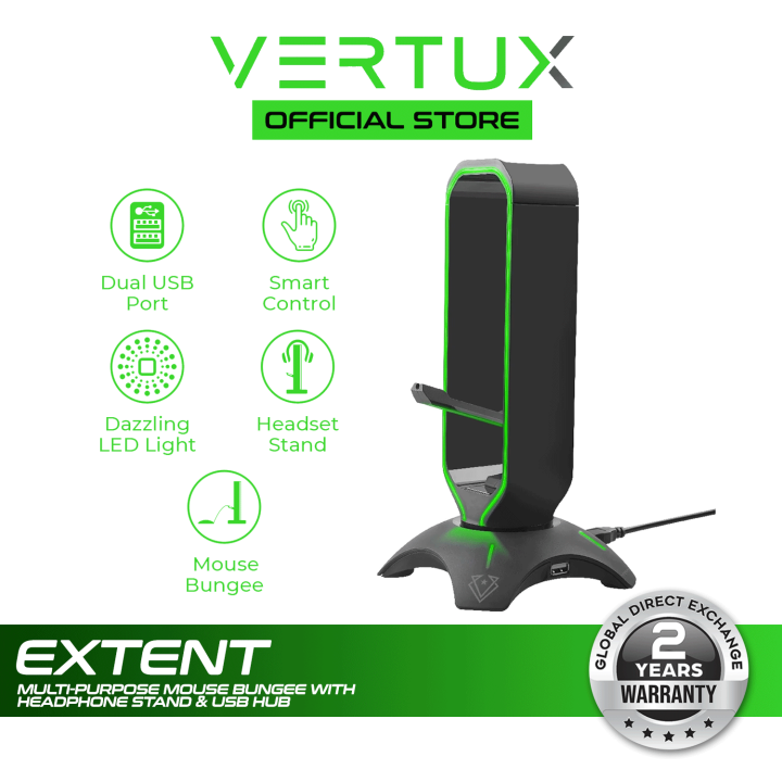 Rexus Usb Hub Headset Stand Vertux Extent Multi-Purpose Mouse