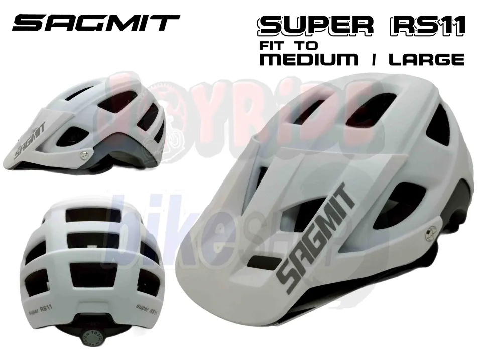 SAGMIT RS11 MTB HELMET WITH BOX FIT TO MEDIUM LARGE New Plastic