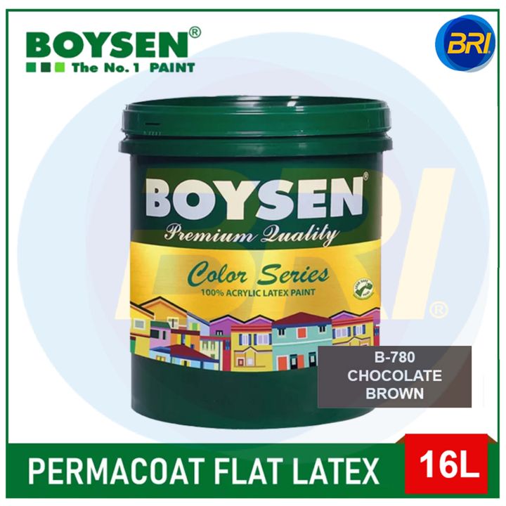 BOYSEN Permacoat Flat Latex Chocolate Brown 16L B-780 | Lazada PH