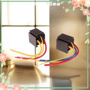 Green sea 1 Set Head Light Air Conditioner Motorcycles DC12V DC24V Relay 80A 4 5 Pin Waterproof Automotive Relay With Wired Socket
