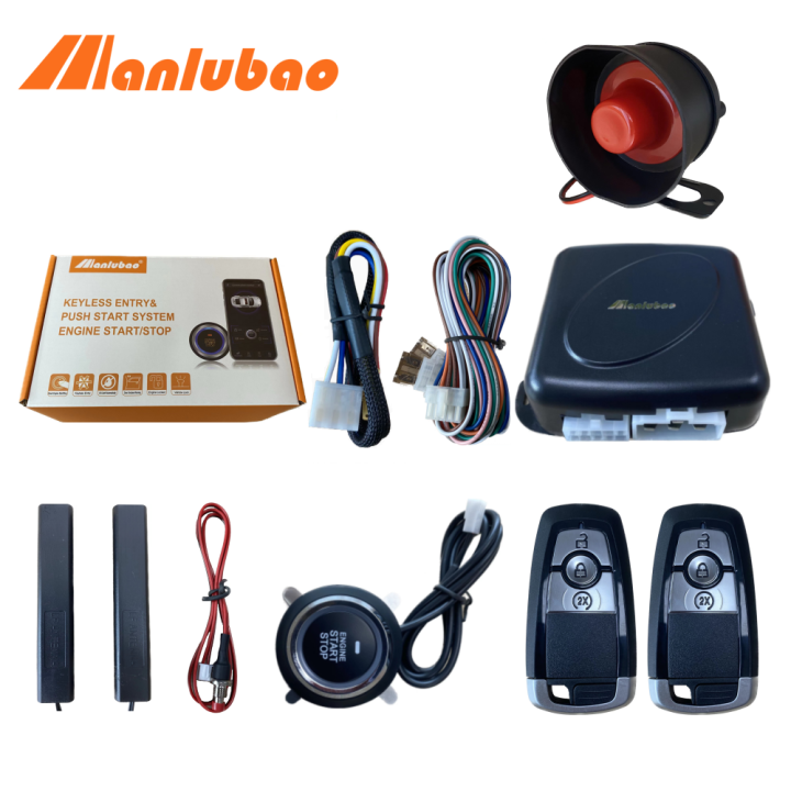 Manlubao C6K2【With Siren】Passive Keyless Entry Push Button Start