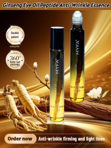 Ginseng Eye Essence Oil Polypeptide Wrinkle-removing Essence Eye Oil Lifting And Firming Eye Oil Replenishing and Moisturizing Tightening Eye Area Lightening Eye Line Essence Oil