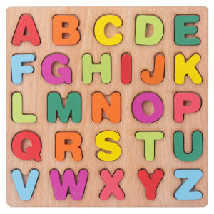 Bayar Di Tempat - Wooden Puzzle Toys Alphabet / Puzzle Kayu 3D Anak / Mainan Edukasi Anak Puzzle