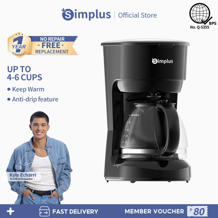 Simplus American Coffee Maker Coffee Machine Portable Household Coffee Maker Electric Coffee