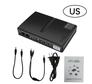 Expose UPS Power Supply Mini 12400mAh 36W Mini UPS Uninterrupted For WiFi Router Modem Powerbank Security Camera battery