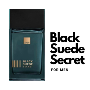 Avon Black Suede cologne set with six fragrances: Black Suede Real Black Suede Dark Black Suede Secret Black Suede Intense Black Suede Essential and Black Suede.