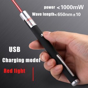 Laser pointer USB rechargeable Sunlight visible beam Strong long distance Amuse petsToy