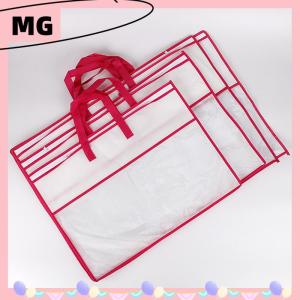 【Magical House】[New Hot Fashion] ถุงใส่ของแบบใสนอนวูฟเวนผ้าห่มผ้าห่มมีซิปถุงเก็บของกันฝุ่นใช้ในครัวเรือนกระเป๋าโท้ทหลายขนาด