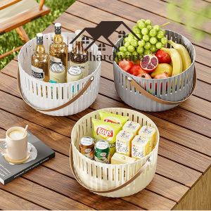 🍀ถูกที่สุด🍀 ตระกร้าอเนกประสงค์ ถังขยะ ตะกร้า ใช้ได้2แบบ มินิมอล มีหูหิ้ว B-055