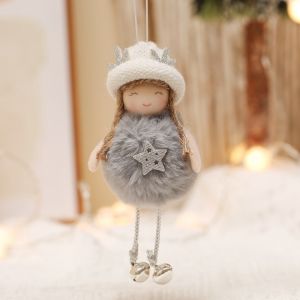 Christmas Gift Angel Girl Ornament - Delicate Hanging Pendant for Christmas Tree Decorations Fairy Hanging Plush Doll for Xmas Tree Decor Wreaths Windows and Gift Packages