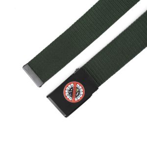 Ikat Pinggang Pria ERROR SYSTEM BANNED ARMY Bahan Kanvas Webbing Gesper Hitam