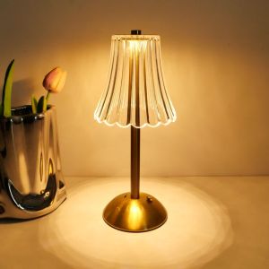 SXH Exclusively for Nordic countries LED Retro metal table lamp simple design perfect for creating a cozy atmosphere in the bedroom USB Rechargeable night light