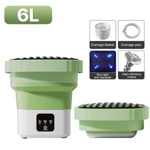 Modern Lantern 6L/8L/12L Washing Machine Mini Portable Automatic Integrated washing and leaching underwear special sterilization baby children type out travel essential tools Intelligent household appliance