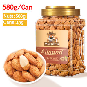 Mr.Squirrel Roasted  Almond Nuts  250g/500g  (Organic Oil-free Plain & Unsalted)  healthy snacks  almonds nuts ready to eat