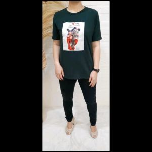 ATASAN KAOS OBLONG TSHIRT WANITA LENGAN PENDEK BAHAN BABYTERRY TEBAL