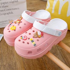 [ส่งเร็วพิเศษ!] H-13 รองเท้าหัวโต รองเท้าแตะ รองเท้าแบบสวม แถมตัวติด สีพาสเทลทูโทน ไซส์เดี่ยว พร้อมส่งในไทย