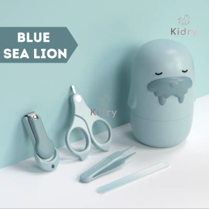 4 in 1 Baby Manicure Kit Cute Nail Clipper Cutter Scissors File Tweezers Infant Children Newborn | Pengetip Kuku Bayi