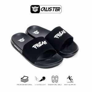 Calister - Wordler Black | Sandal Pria Wanita Sendal Slop Slipper Anti Licin