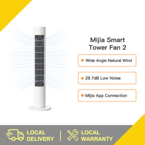 【Sedia sedia】 asal Xiaomi Mijia DC Frequency Conversion Tower Fan 2 Smart Leafless Fan No-blade tingkat berdiri kipas bunyi rendah Bladeless Fan