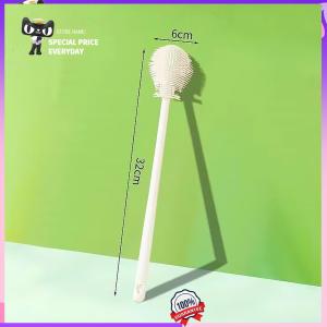 Foldable Silicone Bottle Brush Long Handle 90° Angle Rotating Cup Brush for Baby Feeding Bottle Thermos Glass Water Bottle Deep Cleaning Scrubber Dead Corner Reach Heavy Duty Soft Bristles