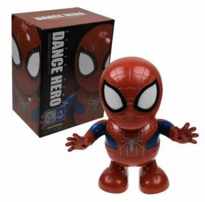 Dance Hero Dancing Robot Ironman Spiderman Bumbleblee Battery Electronic Toys Lighting and Music