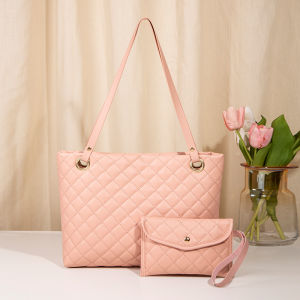 DROPASSIST 2235 2 IN 1 Set Large Shoulder Tote Bag Women Handbag Fashion Beg Tangan Wanita Perempuan