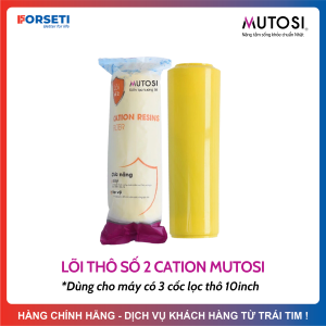 Lõi Lọc Nước Cation Mutosi - Lắp Ở Vị Trí Số 2 Giúp Làm Mềm Nước Cứng Dành Cho Nước Đầu Vào Nhiễm Đá Vôi