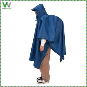 Rain Ponchos for Men Women Adults Hooded Raincoat Waterproof Raincoat Jacket with Pocket for Hiking Camping Emergency