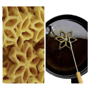 Achu Murukku Nonstick Mould Pack of 1 - Flower-shaped cookie cutter for making traditional Indian snacks.