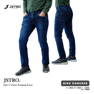 Jstro Celana Panjang Jeans Stretch Biru Dongker