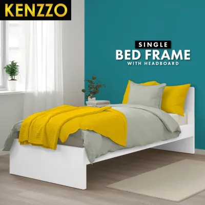 FREE SHIPPING & INSTALLATION🆓🚚 KENZZO !!! SNOW SERIES SINGLE PULL OUT BED /Wooden Single Bed Frame /Single Bed Frame